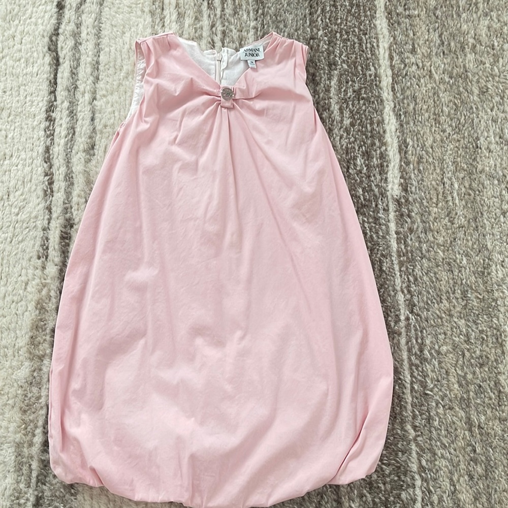 Girls Armani Junior Pink Dress